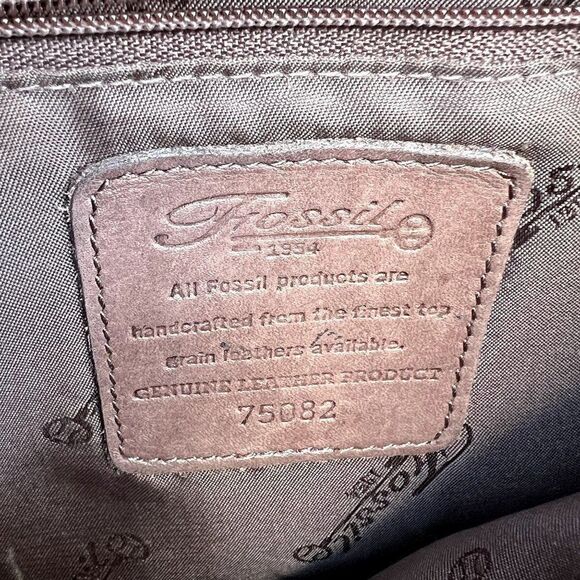 Vintage Fossil Brown Leather Crossbody Bag 75082 - Picture 10 of 10